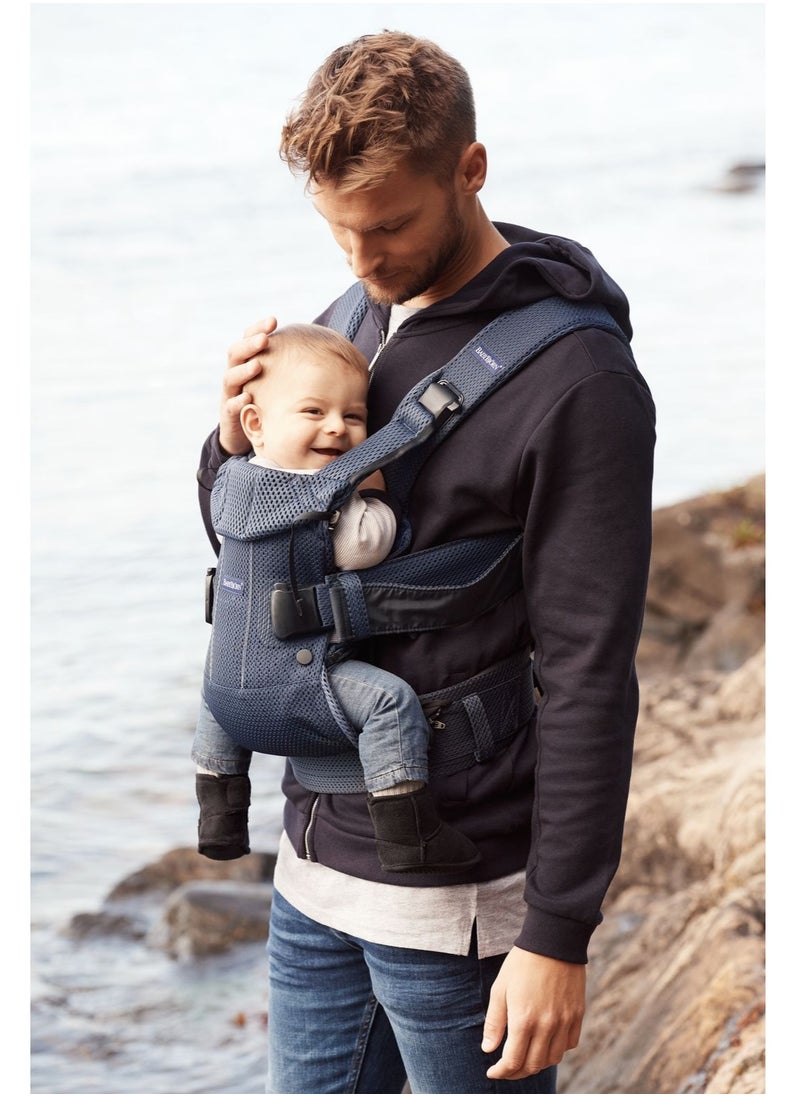 BABYBJORN Baby 3D Mesh Carrier One Air Navy Blue  - Image 3