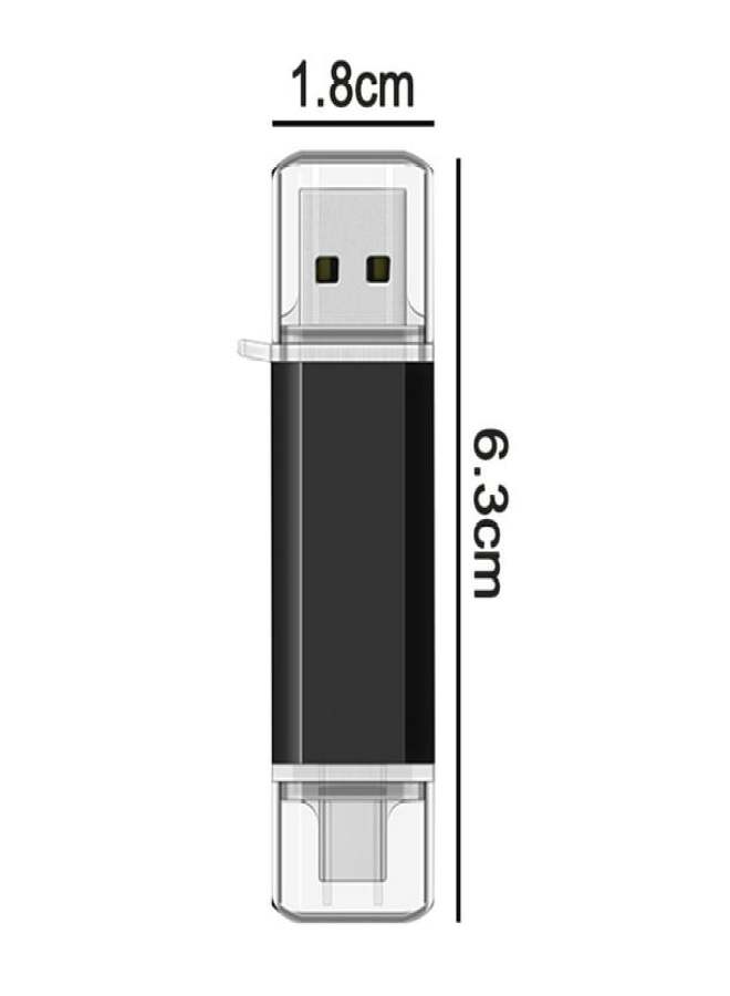 قرص تخزين USB دوار ثنائي الواجهة عالي السرعة من نوع Type-C، مناسب للهواتف المحمولة وأجهزة الكمبيوتر، يتميز بسرعة عالية وسعة كبيرة تبلغ 64 جرامًا. - Image 5