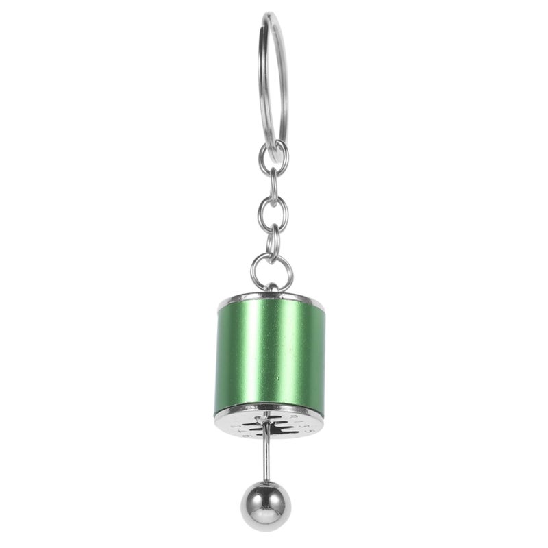 Green Fidget Gear Shift Lever Keychain For Men Automotive Key Ring - Image 2