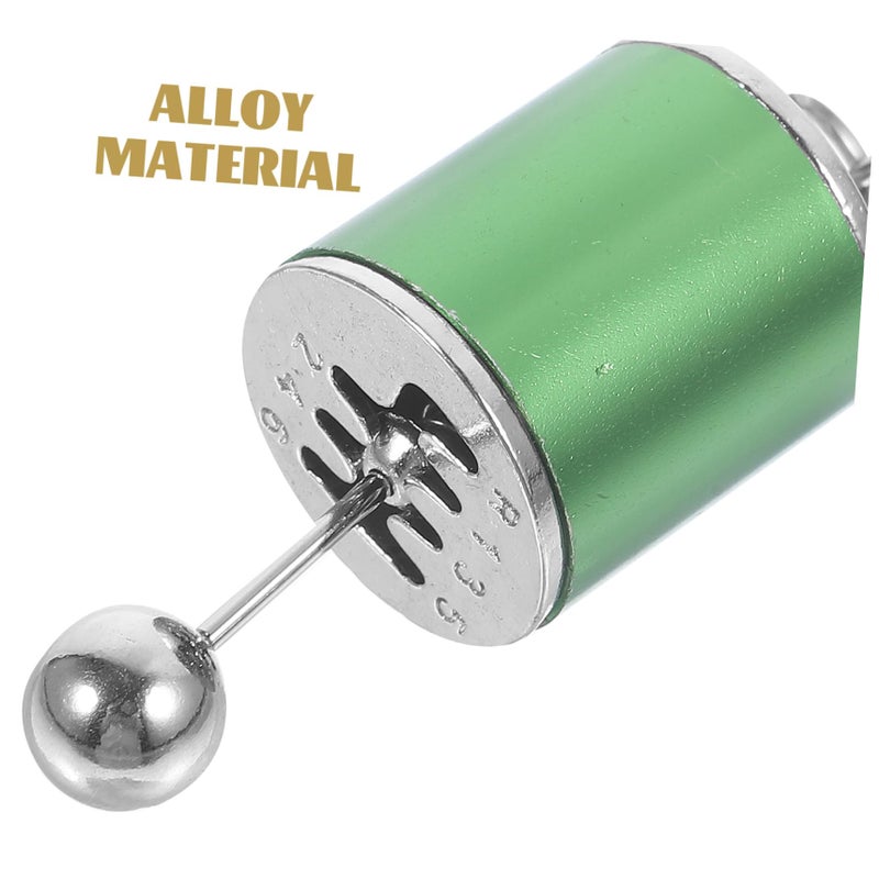 Green Fidget Gear Shift Lever Keychain For Men Automotive Key Ring - Image 4