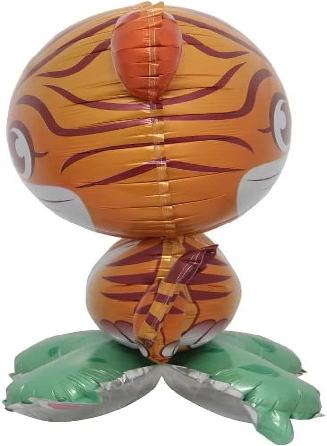 Atpata Funky 24 Inch Tiger Cub Foil Balloon, Self Standing with Base, for Jungle Safari, Animal Theme Parties, Tiger Conservation Day - Image 5