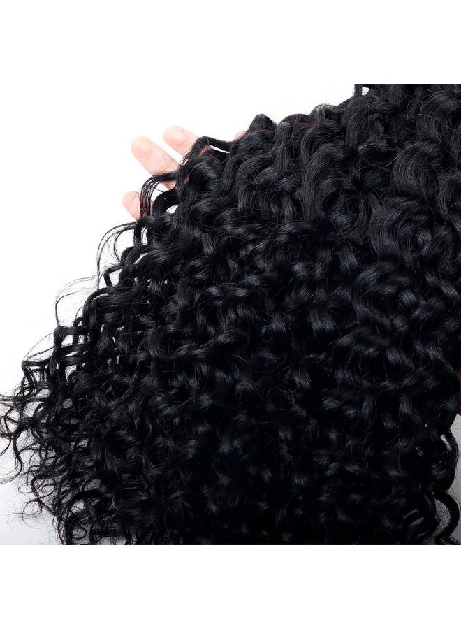 Forevermore Human Braiding Hair Water Wave Bulk Human Hair For Braiding No Weft Wet And Wavy Human Hair Braiding Hair Extensions For Boho Braids 2 Bundles Human Hair Per Pack 100G (20Inch Natural Black) - Image 4