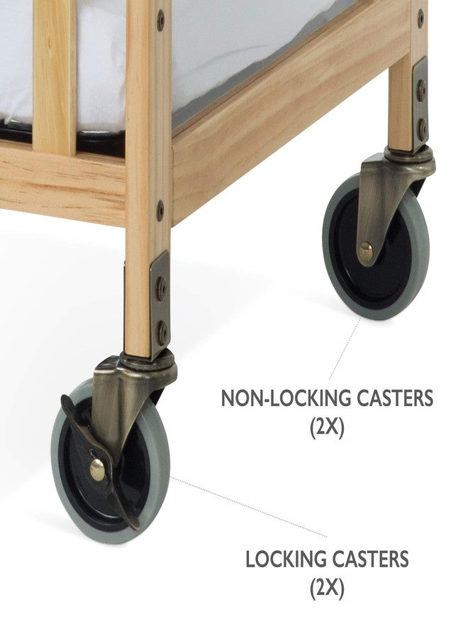 Foundations Evacuation Kit for SafetyCraft Cribs - Convert Crib into Evacuation-Ready, Includes Training Materials and Evacuation Icons, Metal Casters for Compact Cribs, Crib Wheels - Image 2