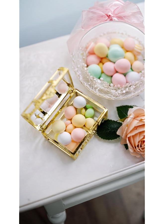 erorex 12 Pack Gold Treasure Chest Favor Candy Boxes Weddings Bridal Shower Baby Showers And Birthday Parties Decorative Square Boxes For Chocolates Candy Jars And Gifts - Image 2