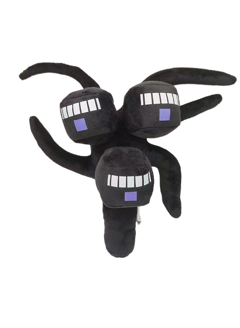 Plush Toy, 30cm Black Plush Figure, Kawaii Cuddly Toy, Stuffed Toy, Game Theme Character Dolls, for Children, Boys and Girls, Decor-Themed Birthday Party Supplies, for Playing, Collecting  Cuddling - Image 1