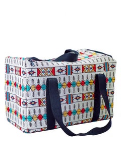 BASURRAH Canvas Bag Basket for Tea, Coffee and Dallah Thermos for Travel Beige Multicolor Random Selection  - Image 2