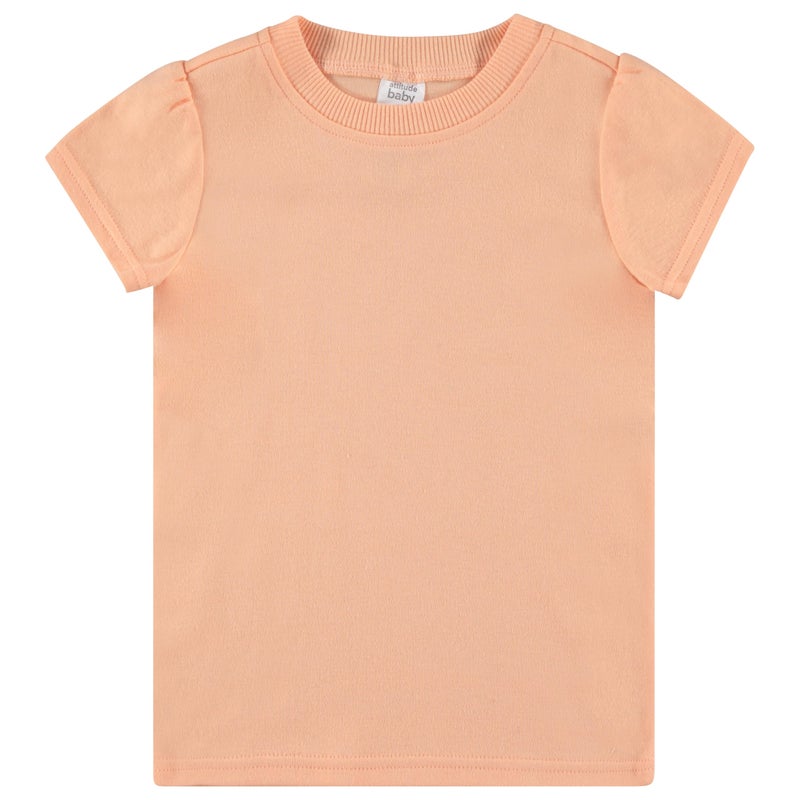 Cudlie 5-Pack Toddler/Baby Girl Short Sleeve Tops - Premium Quality Shirt Tops for Lightweight Comfort and Style. - Image 5