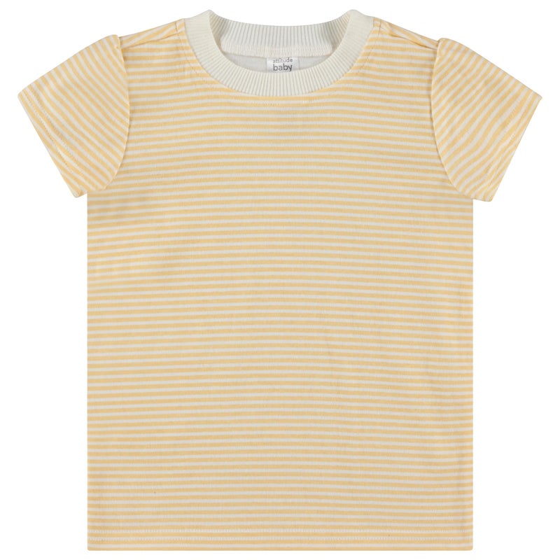 Cudlie 5-Pack Toddler/Baby Girl Short Sleeve Tops - Premium Quality Shirt Tops for Lightweight Comfort and Style. - Image 3
