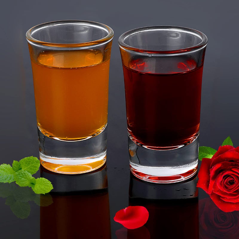 Crazystorey 40 Pack Heavy Base Shot Glasses, 1.4oz Whiskey Shot Glass Set Small Glass Cups for Liqueur Spirits Bar Party Favor Housewarming Gift - Image 5
