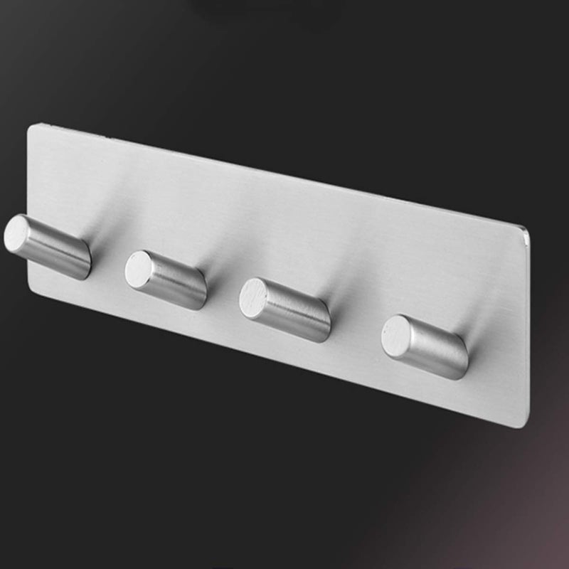 pepplo Coat Rack Wall Mounted Black4 Hooks for Hanging CoatsWall Coat HangerJacket HangerWall Rack for ClothesBackpack - Image 1