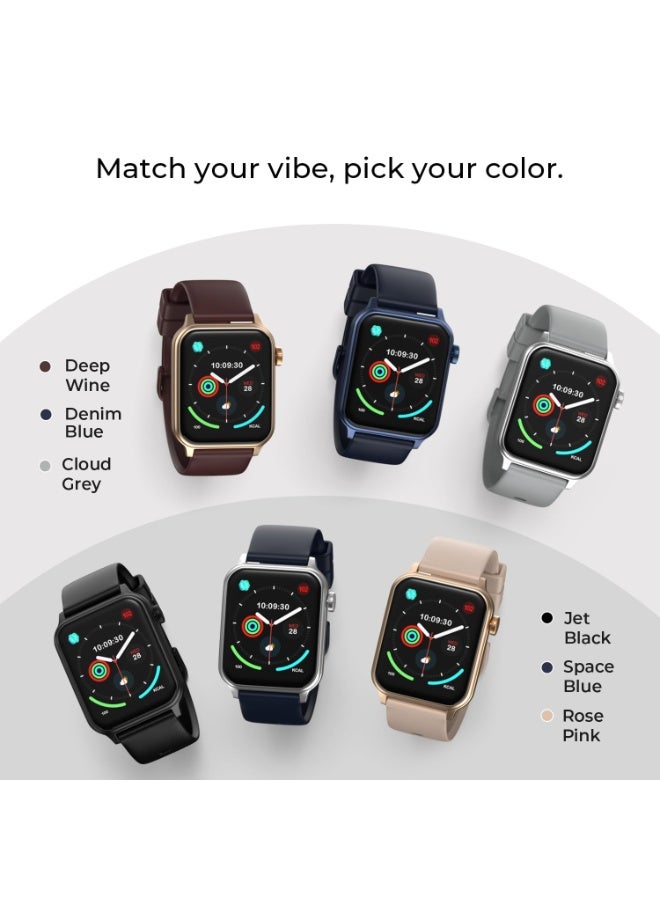 Noise Pulse Hyper Smart Watch with 21 Days Battery, 1.85" Display, AI Watch Faces, 100+ Sports Modes, Health Suite, SpO2 & Heart Rate Monitor, 1ATM Water Resistant(Space Blue) - Image 3