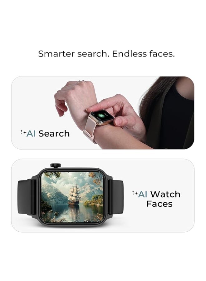 Noise Pulse Hyper Smart Watch with 21 Days Battery, 1.85" Display, AI Watch Faces, 100+ Sports Modes, Health Suite, SpO2 & Heart Rate Monitor, 1ATM Water Resistant(Space Blue) - Image 2
