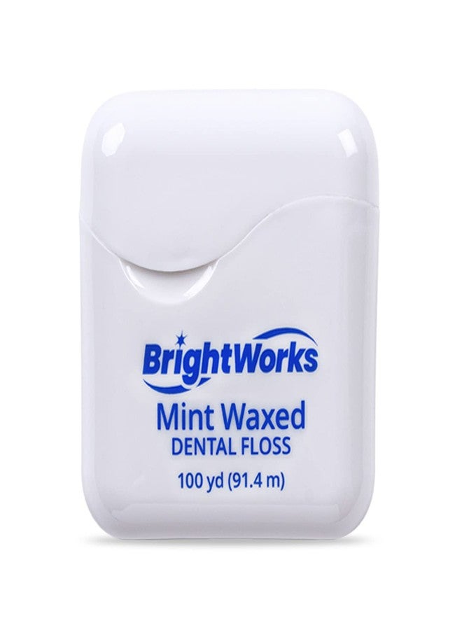 BrightWorks Dental Floss Mint Waxed - 100 Yards (Pack of 4) - Image 5