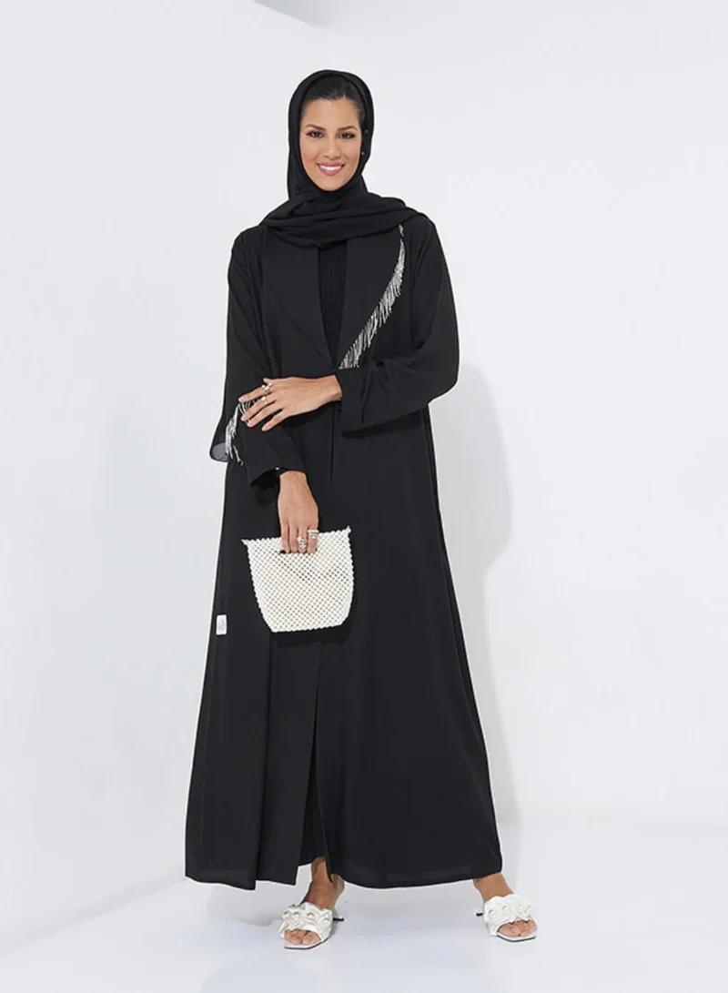 Rosette Abaya Weaving Silver stones