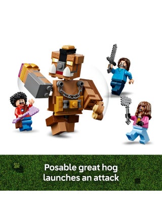 لعبة هواة الألعاب حلبة القتال بقصر الغابة من ليغو Minecraft‎ مع شخصيات الحشود، هدية رائعة للأطفال 21272 - view 5