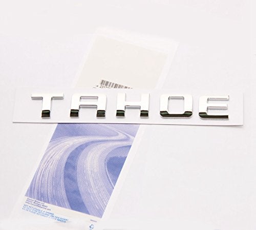 Yoaoo 1x OEM Tahoe Emblems Letter Badge Compatible with for Tahoe Glossy 2007-2019 (Chrome) - Image 1