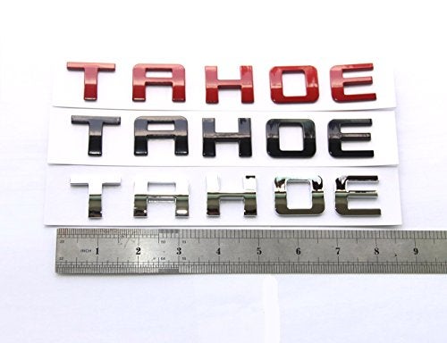Yoaoo 1x OEM Tahoe Emblems Letter Badge Compatible with for Tahoe Glossy 2007-2019 (Chrome) - Image 3