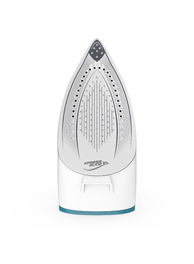 TEFAL Steam Iron High Pressure Steam Flow of 120 Grams per minute and 350 g/min with the boost for thick fabrics - 2200W - 1.7 Litre - 50/60Hz - Express Easy SV6131G0 1.7 L 2200 W SV6131G0 Blue & Silver - Image 4