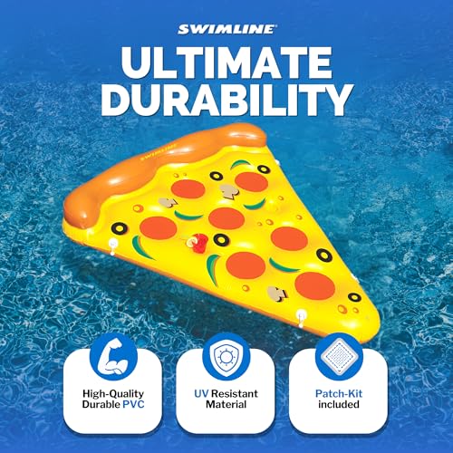 Swimline Inflatable Pizza Slice Pool Float Multicolor - Image 5