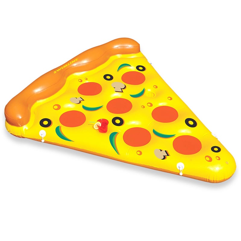 Swimline Inflatable Pizza Slice Pool Float Multicolor - Image 2