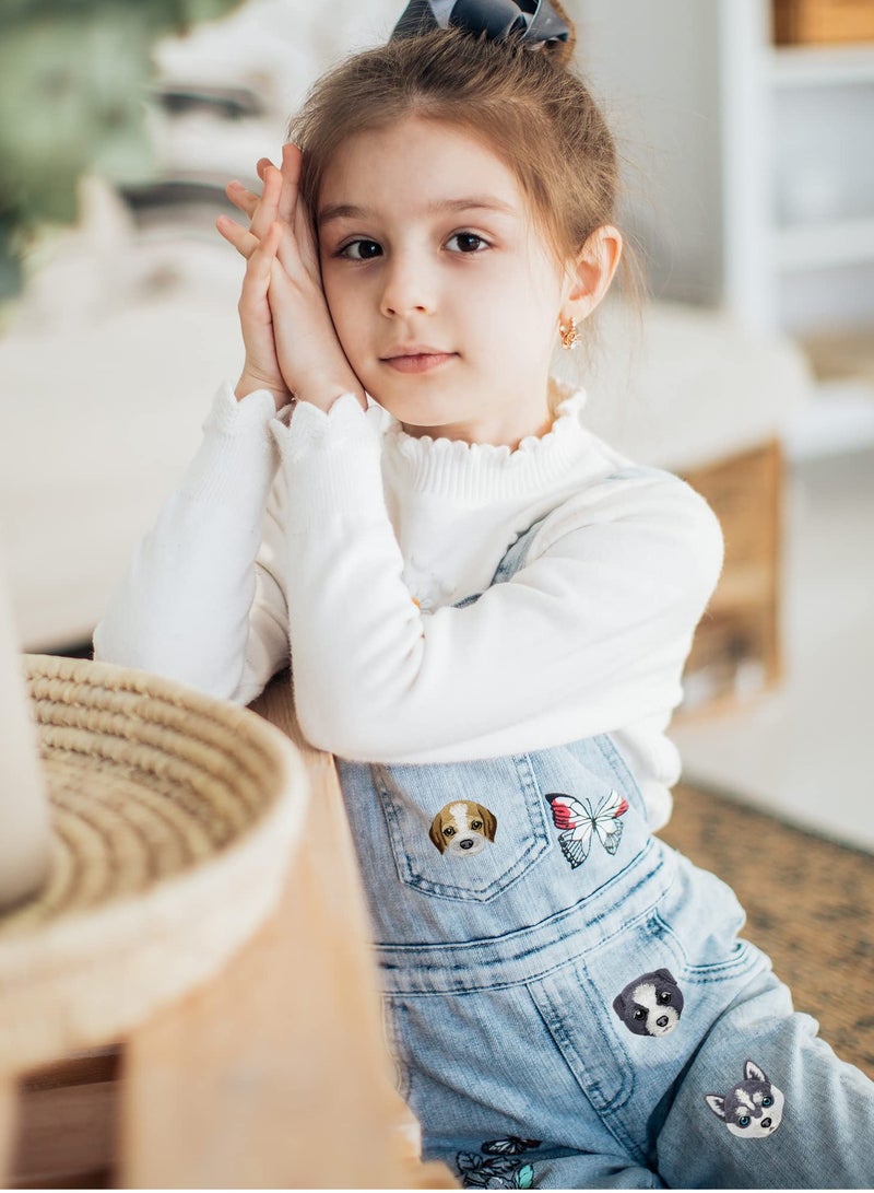 Cute Pet Dog Embroidered Iron on Patches Set for Clothing and Arts Crafts - Pack of 6 Sew On Applique Patches for Jeans, Hats, and Bags - Image 2