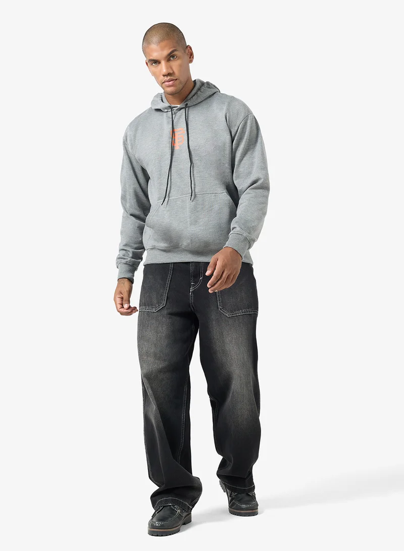 Seventy Five Basics Graphic Print Hoodie