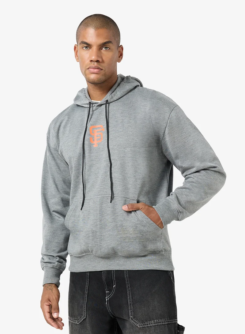 Seventy Five Basics Graphic Print Hoodie