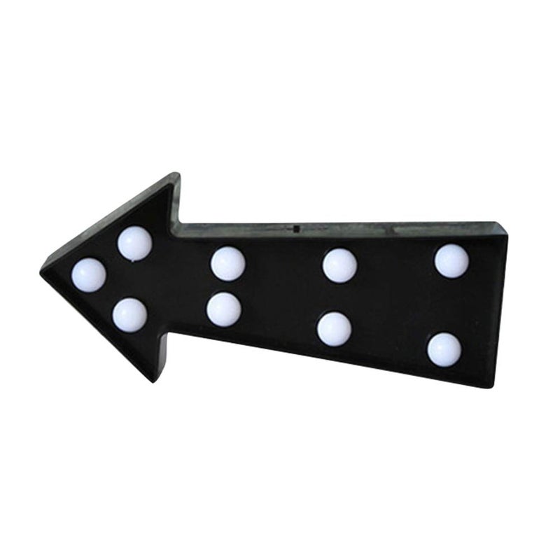 Ledmomo ضوء علامة السهم ثلاثي الأبعاد LED علامة بلاستيكية على شكل سهم زينة حائطية لماركيه السهم للاحتفالات عيد الميلاد عيد الميلاد غرفة الأطفال زينة حفلات الزفاف