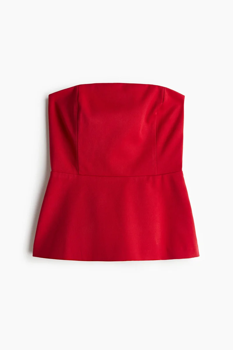 H&M Twill bandeau top