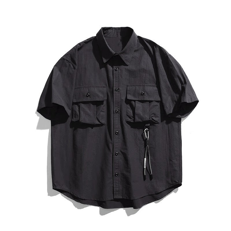 Vintage Japanese Workwear Shirt Summer 2024 Khaki - Image 1