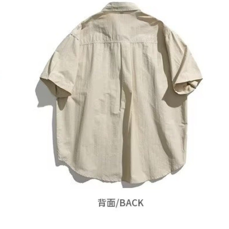 Vintage Japanese Workwear Shirt Summer 2024 Khaki - Image 4