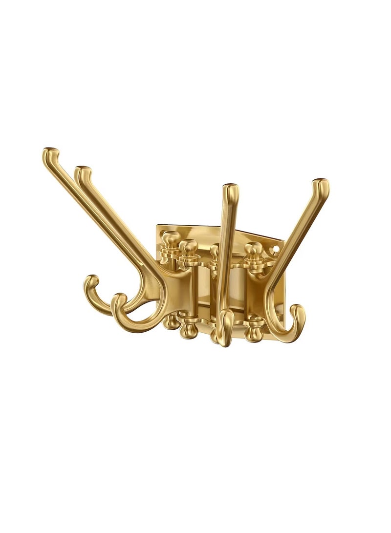 4-Armed Swivel Hook Brass-Colour - Image 1