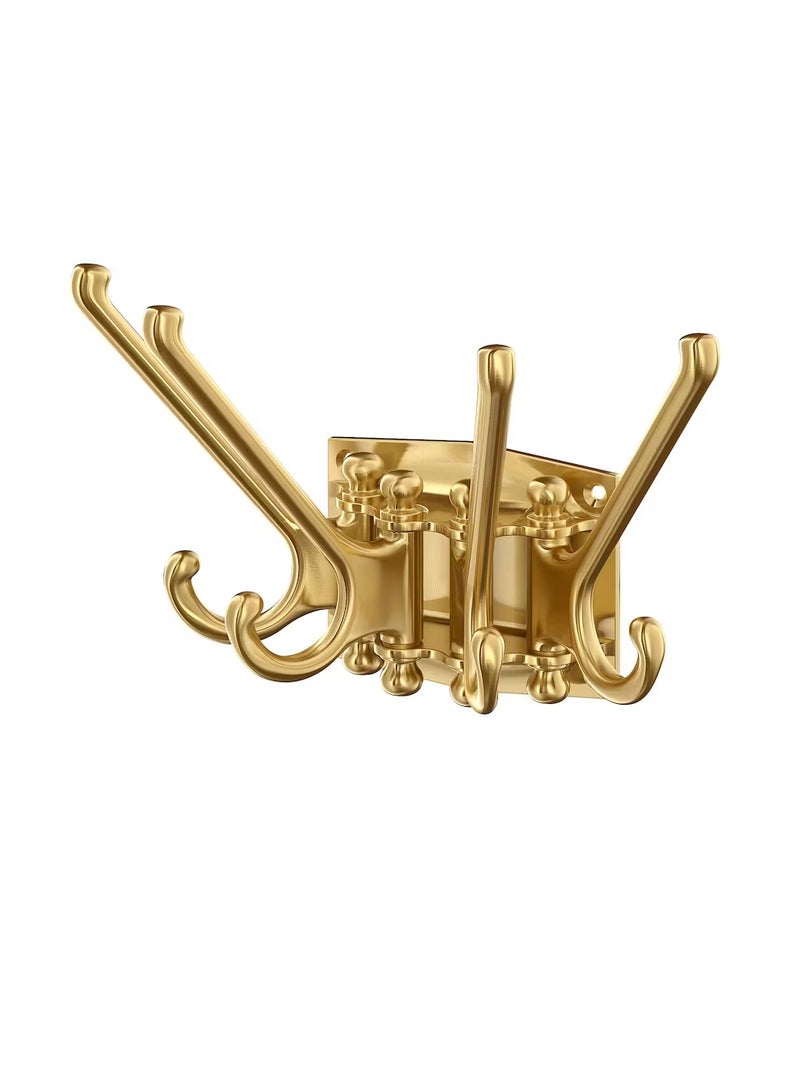 4-Armed Swivel Hook Brass-Colour - Image 2