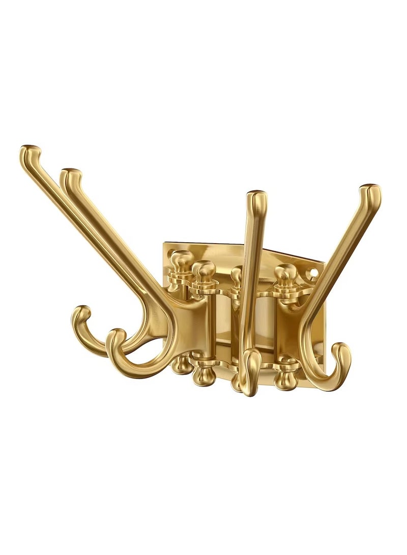 4-Armed Swivel Hook Brass-Colour - Image 3