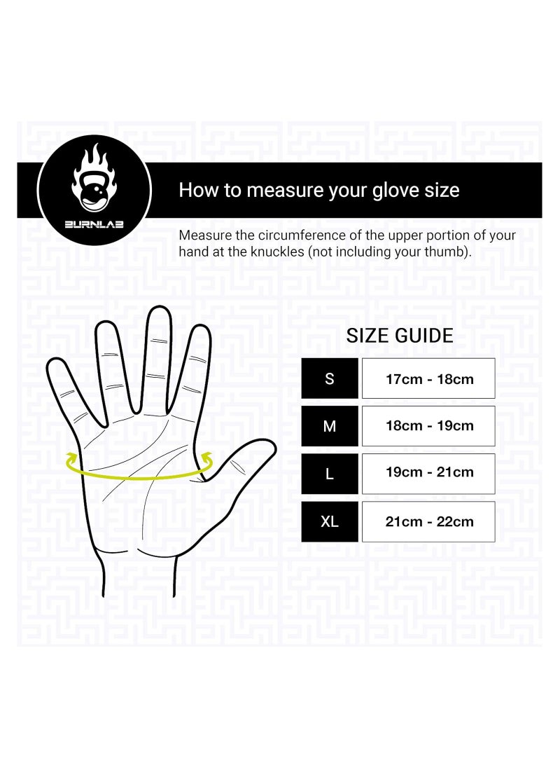 BURNLAB - BURNLAB Flex Gym Gloves for Men and Women - Ideal for Weightlifting, Cycling, Crossfit, Offers Good Grip and Soft Padding Black and Red - Image 1