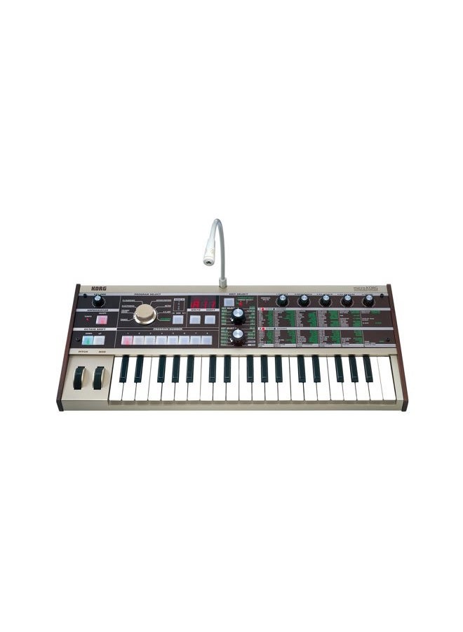 Korg MICROKORG 37 Key Analogue Modelling Synthesizer with Vocoder, Grey - Image 1