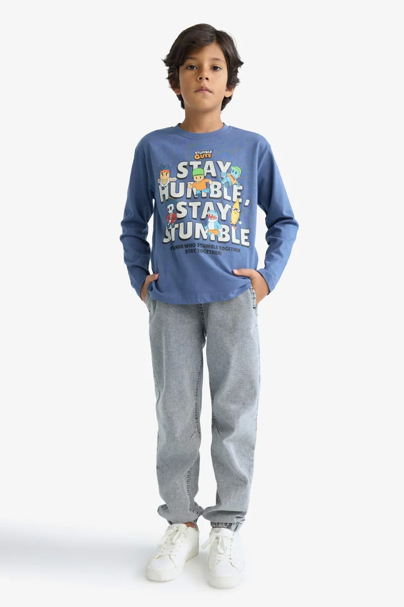DeFacto Boy Stumble Guys Crew Neck T-Shirt
