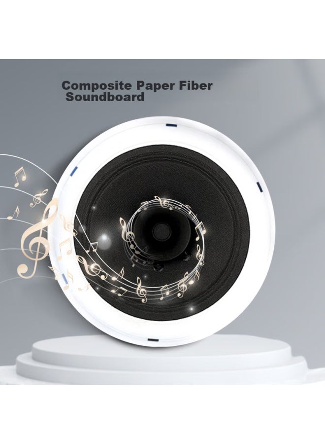 Newmine Nd-11d Fixed Impedance Ceiling Speaker, Recessed Ceiling Audio System For Background Music, Embedded Public Address System For Shopping Malls And Stores, 5-inch - Image 2