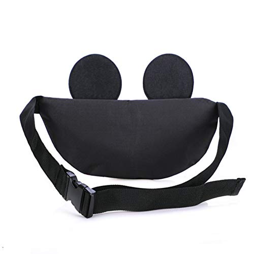 ZGMYC Toddlers Boys Girls Cartoon Fanny Pack Waist Pack Cute Canvas Crossbody Purse Handbag with Mouse Ears - Image 2