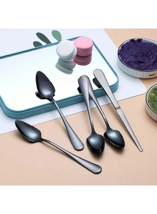 Stainless Steel Grapefruit Spoon And Knife Set 3 Pieces - Image 2
