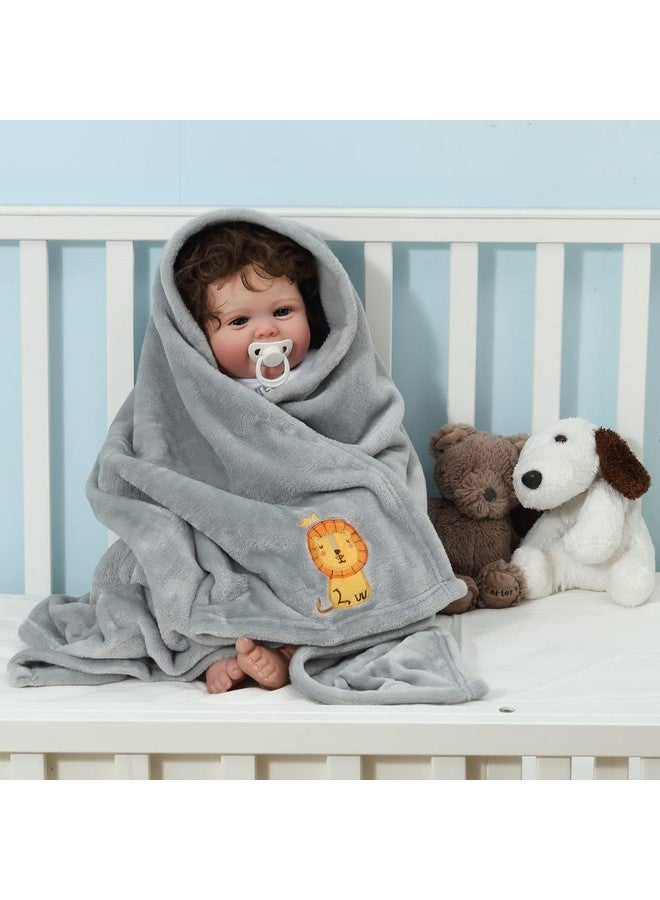 CREVENT Gift Set for Newborns -Diaper Caddy Organizer Basket with 2 Blankets, 1 Taggie, 1 Lovey, 3 Socks，1 Gift Bag with Ribbon - Welcome Essential Baby Shower (Neutral - Image 4