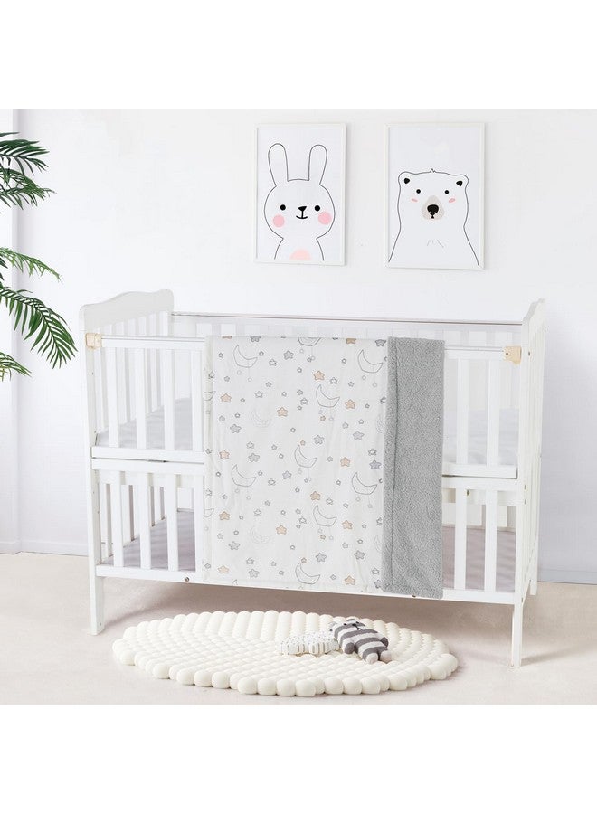 CREVENT Gift Set for Newborns -Diaper Caddy Organizer Basket with 2 Blankets, 1 Taggie, 1 Lovey, 3 Socks，1 Gift Bag with Ribbon - Welcome Essential Baby Shower (Neutral - Image 2