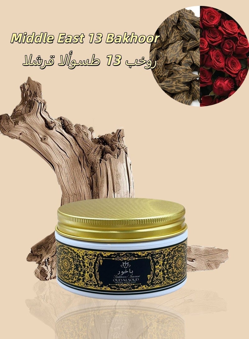 أود أل سعود عود السعد الشرق الأوسط 13 بخور للاسترخاء واليوغا والصلاة والتأمل والعلاج العطري، 80 جرام، بخور "مون شادو زيد" العربي عالي الجودة لغرف النوم والمساجد والهدايا. - Image 5