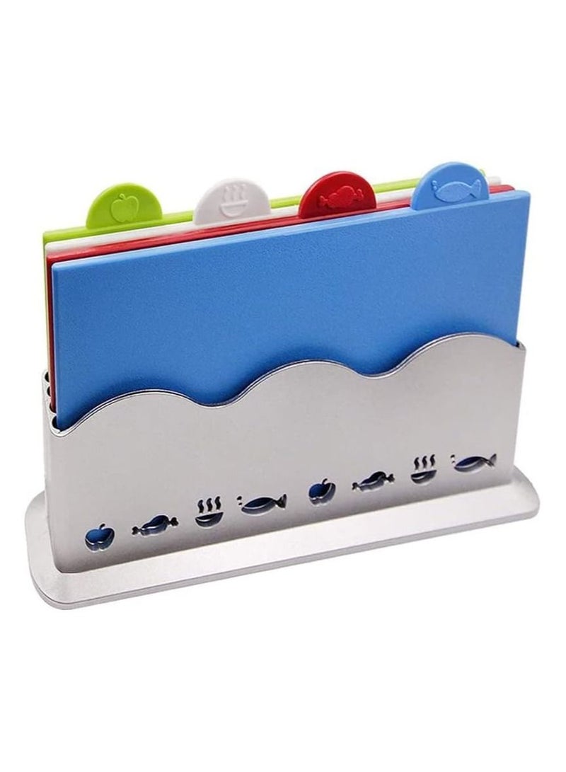 Arabest Cutting Board Set with Holder Non-slip Thick Boards for Kitchen  - Image 1