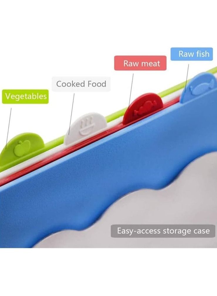 Arabest Cutting Board Set with Holder Non-slip Thick Boards for Kitchen  - Image 2