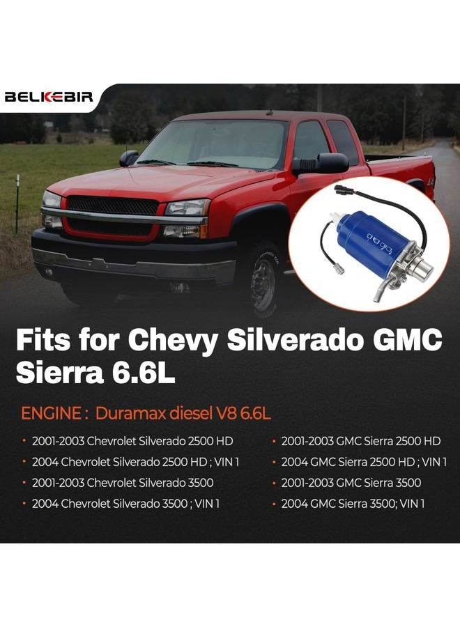 BELKEBIR Fuel Filter Housing Assembly Compatible with 2001-2004 Chevy Silverado 2500 HD 3500 GMC Sierra 6.6L V8 Duramax Diesel Replaces TP3018,19420323,97780061,98017680,904-558 - Image 2