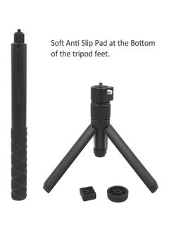 XICEN Extended Selfie Stick, Invisible Rotatable Handle with Integrated Tripod Compatible with Insta360 X3 / ONE X2 / ONE X / ONE / GO 2  / ONE R / ONE RS / GoPro Series Camera  - Image 5