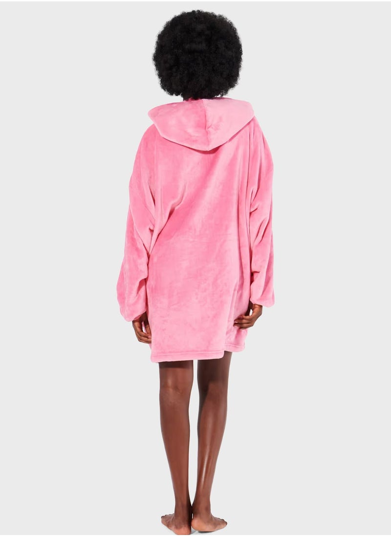 UNDIZ - Hooded Pocket Detail Sweatshirt - Image 1