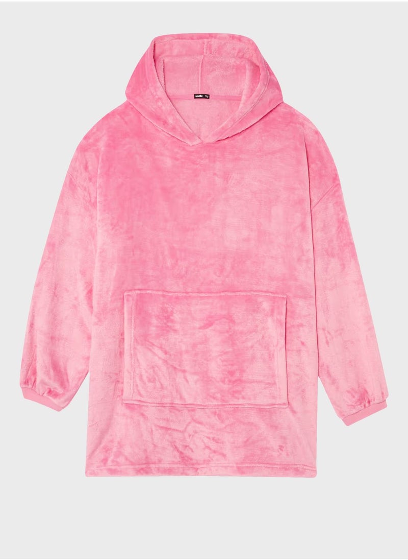 UNDIZ - Hooded Pocket Detail Sweatshirt - Image 1