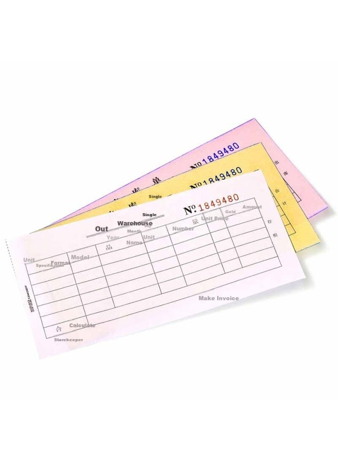 KAISA Outbound Note Triplicate 20 Sets Carbonless Copy Documents 54k (173*85mm) Pack Of 10 W-454604 - Image 2